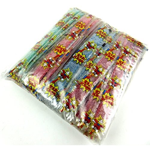 Dorval Sour Power Belts 4-Flavor Variety: Ten 0.35 Oz Packages E