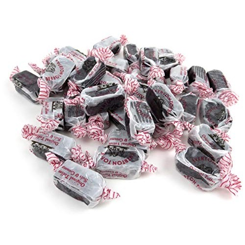 Everton Toffee Licorice Caramels, 1 Lb Bag In A Blacktie Box