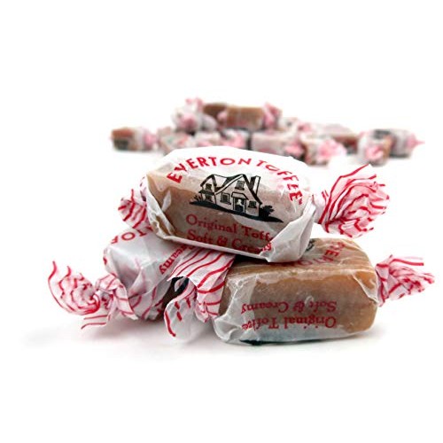 Everton Toffee Sea Salt Flavor Butter Toffee Caramels, 1 Lb Bag