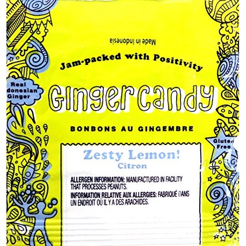 Gem Gem Zesty Lemon! Ginger Candy, 2 Lb Bag In A Blacktie Box