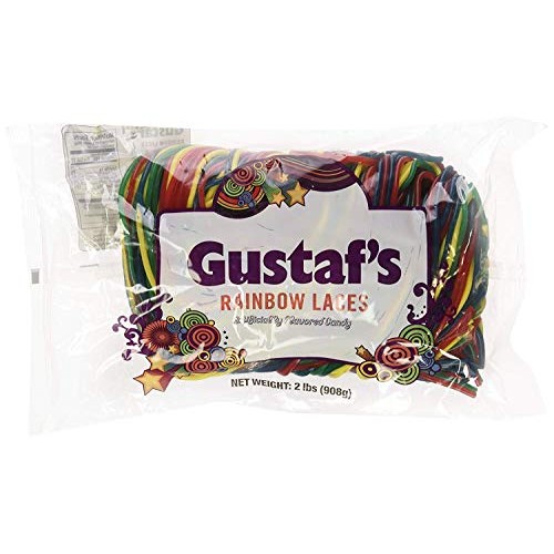 Gustafs Rainbow Laces, 2 Lb Bag In A Blacktie Box