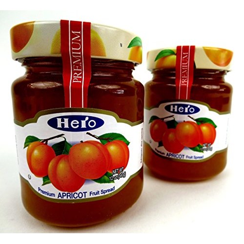 Hero Premium Apricot Fruit Spread, 12 Oz Jars In A Blacktie Box