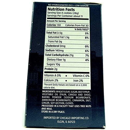 Lars Own Swedish Ginger Snaps, 10.6 Oz Package In A Blacktie Box