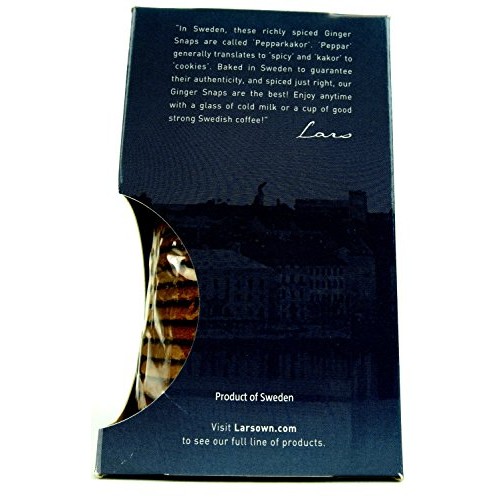 Lars Own Swedish Ginger Snaps, 10.6 Oz Package In A Blacktie Box