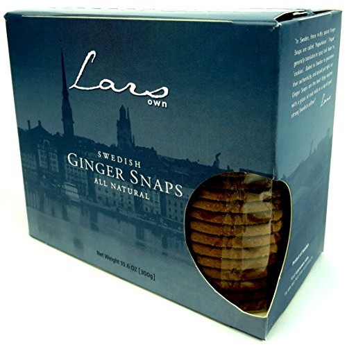 Lars Own Swedish Ginger Snaps, 10.6 Oz Package In A Blacktie Box