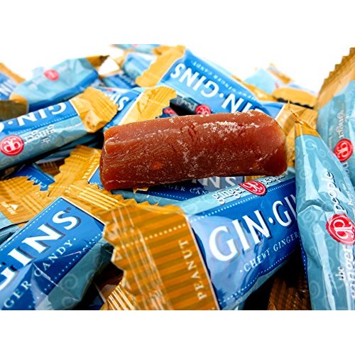 Peanut Chewy Ginger Candy, 2 lb Bag in a BlackTie Box