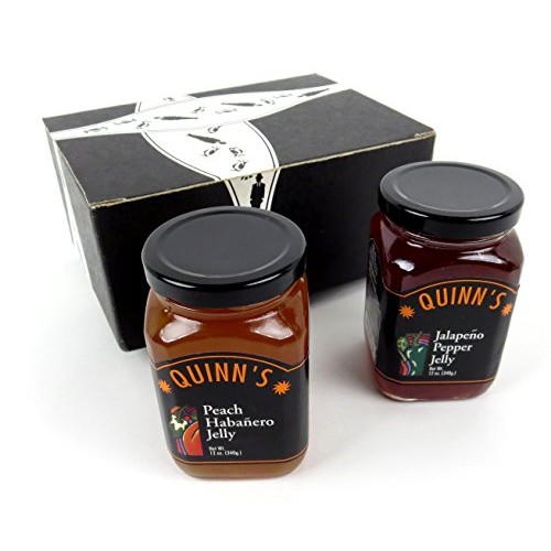 Quinns Pepper Jelly 2-Flavor Variety: One 12 Oz Jar Each Of Jal