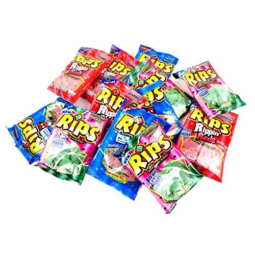 Rips Licorice 3-Flavor Variety: Four 4 Oz Bags Each Of Strawberr