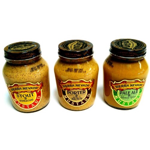 Sierra Nevada Mustard 3-Flavor Variety: One 8 Oz Jar Each Of Pal