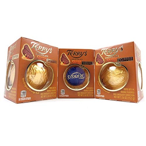 Terrys Toffee Chocolate Oranges, 5.53 oz Packages in a BlackTie...