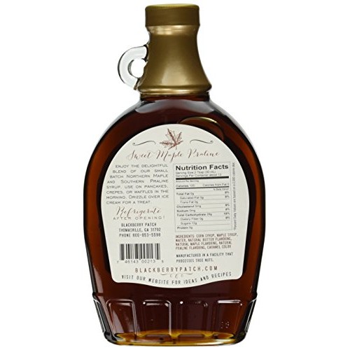 Maple Praline Syrup, Contains Sugar, 12 Oz Bottle