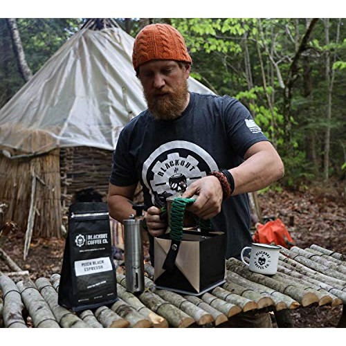 Blackout Coffee, Pitch Black Espresso Extra Dark Roast Coffee, E