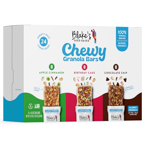 Blake’s Seed Based Chewy Granola Bars — Variety Pack 24 Count,...