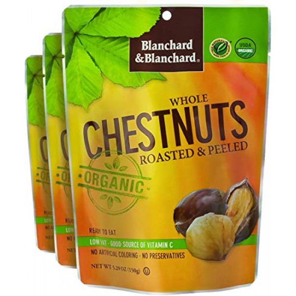 Blanchard &Amp; Blanchard Whole Organic Chestnuts Roasted &Amp; Peeled 5