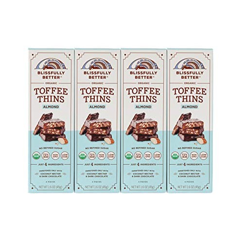 Blissfully Better - Almond Toffee Thins, Made With Coconut Necta