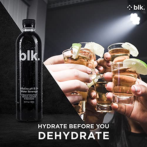 Blk. Natural Mineral Alkaline Water, Ph8+ Bioavailable Fulvic &Amp;