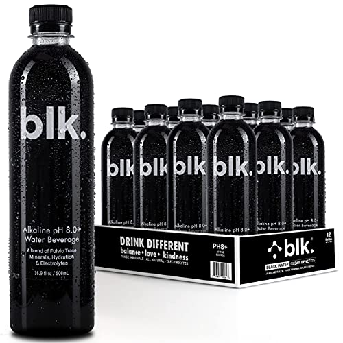 Blk. Natural Mineral Alkaline Water, Ph8+ Bioavailable Fulvic &Amp;