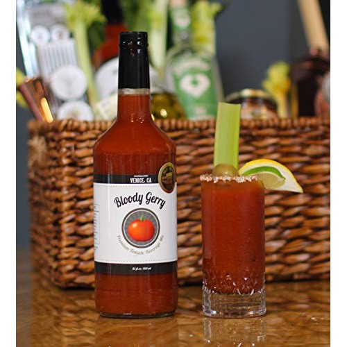 Bloody Gerry Bloody Mary Mix, Deluxe 32 oz, Premium All-Natural,...