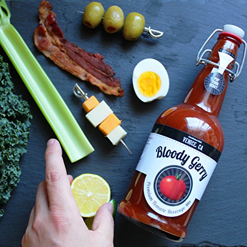 Bloody Gerry Bloody Mary Mix, Deluxe 32 oz, Premium All-Natural,...