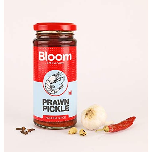 Bloom Foods Hyderabad Andhra Prawns Pickle, Authentic Indian H
