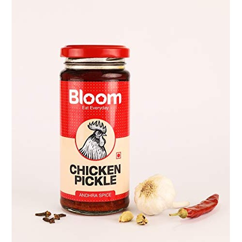 Bloom Foods Hyderabad Boneless Andhra Chicken Pickle, Authenti