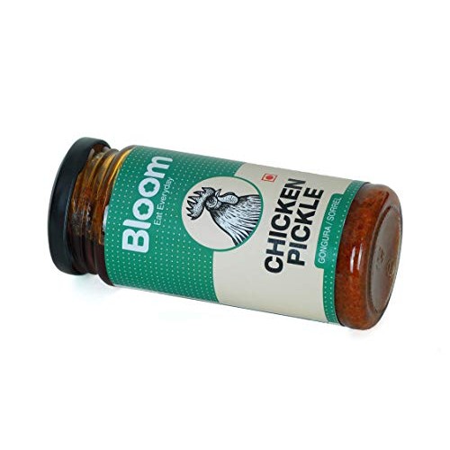 Bloom Foods Hyderabad Boneless Gongura Chicken Pickle, Authent