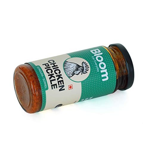 Bloom Foods Hyderabad Boneless Gongura Chicken Pickle, Authent