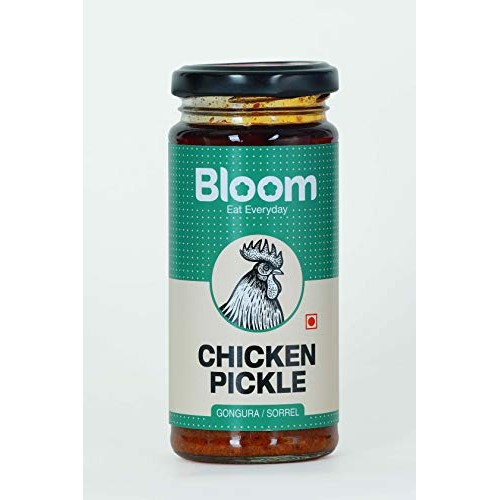 Bloom Foods Hyderabad Boneless Gongura Chicken Pickle, Authent