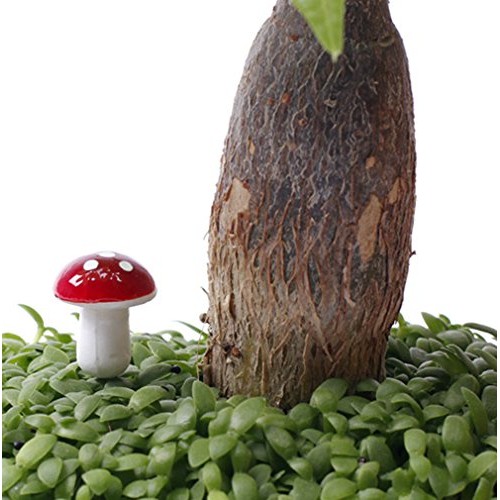 Yueton Pack Of 100 Mini Foam Mushroom For Garden Ornament Flower