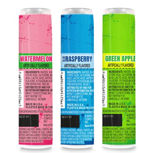 Warheads Super Sour Spray Variety | By Blue Clover Foods| Raspbe