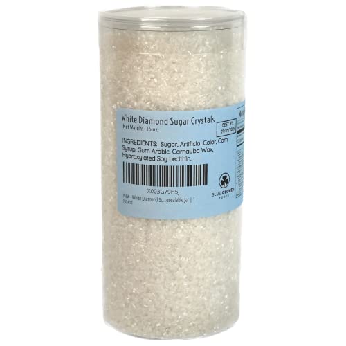 White Diamond Sugar Crystalz | Dessert and Bakery Topping Sprink...