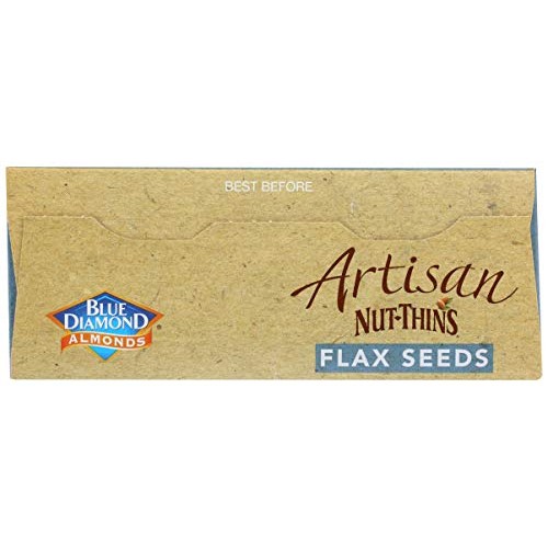 Blue Diamond Almond Artisan Nut Thins Cracker Crisps, Flax Seeds