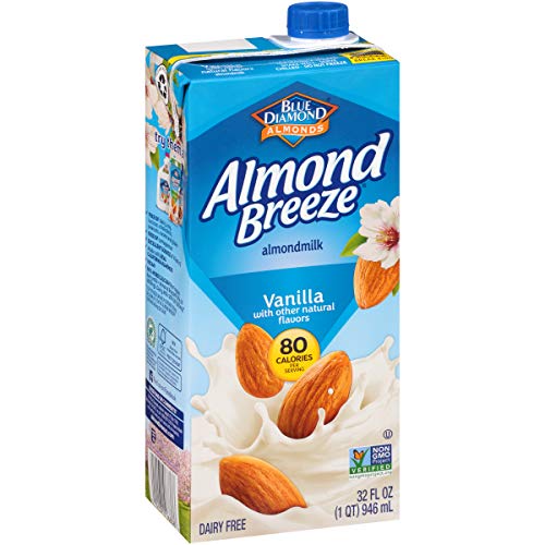 Almond Breeze Dairy Free Almondmilk, Vanilla, 32 Fl Oz Pack Of 12