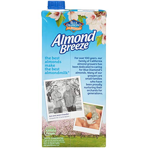 Almond Breeze Dairy Free Almondmilk, Vanilla, 32 Fl Oz Pack Of 12