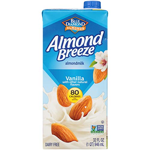Almond Breeze Dairy Free Almondmilk, Vanilla, 32 Fl Oz Pack Of 12