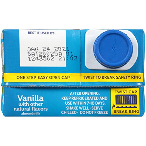 Almond Breeze Dairy Free Almondmilk, Vanilla, 32 Fl Oz Pack Of 12