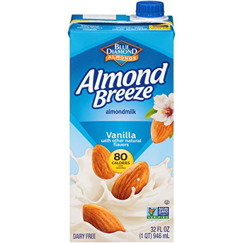 Almond Breeze Dairy Free Almondmilk, Vanilla, 32 Fl Oz Pack Of 12