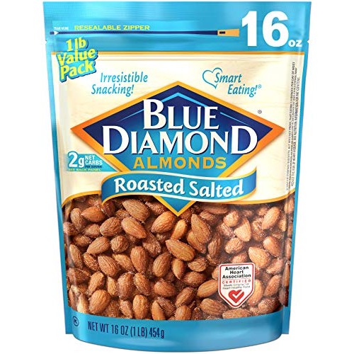 Blue Diamond Almonds, Roasted Salted, 16 Ounce