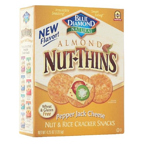 Blue Diamond Nut-Thins Almond Nut-Thins, Pepper Jack 4.25 Oz Pa
