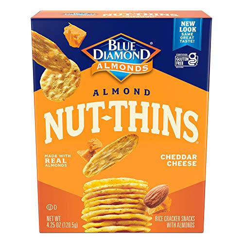 Blue Diamond Almond Cracker Crisps, Cheddar Cheese, 4.25 Oz