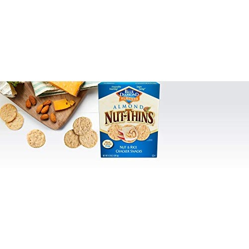 Blue Diamond Almond Nut Thins Cracker Crisps, Original 4.25 Ounc