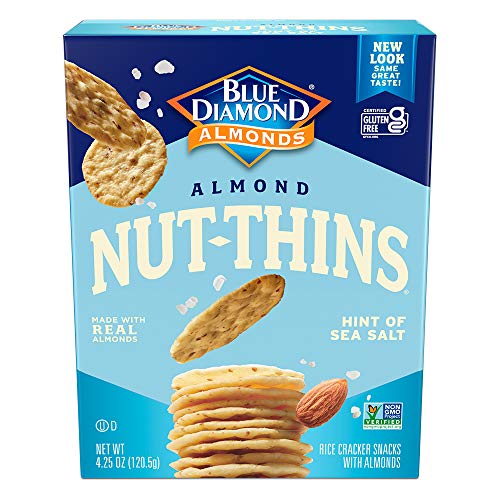 Blue Diamond Gluten Free Almond Nutthins Cracker Crisps, Hint Of