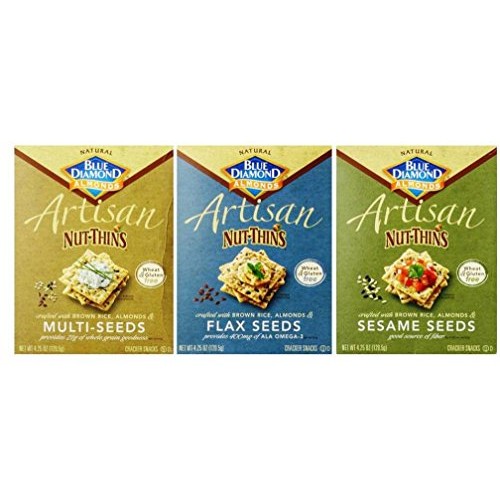 Blue Diamond Wheat &Amp; Gluten Free Artisan Nut Thins Crackers 3 Fl