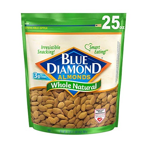 Blue Diamond Almonds, Whole Natural, 25 Ounce