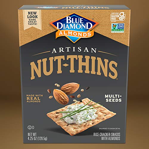 Blue Diamond Almonds Artisan Nut Thins Cracker Crisps, Multi-See