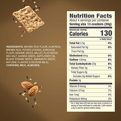 Blue Diamond Almonds Artisan Nut Thins Cracker Crisps, Multi-See