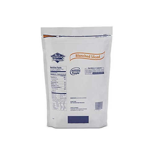 Blue Diamond Almonds Blanched Sliced, Foodservice Pack, 2 Pound