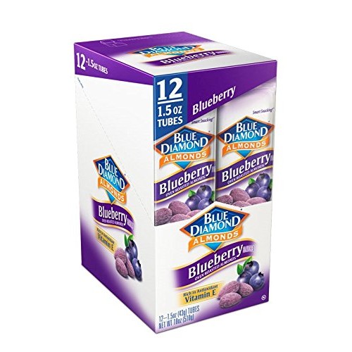 Blue Diamond Almonds Blueberry Flavored Snack Nuts, Single Serve