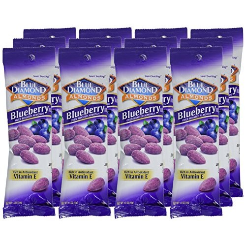 Blue Diamond Almonds Blueberry Flavored Snack Nuts, Single Serve