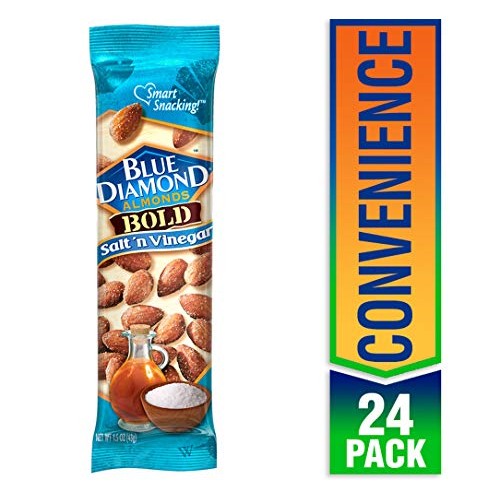 Blue Diamond Almonds, Bold Salt &Amp; Vinegar, 1.5 Ounce Pack Of 24